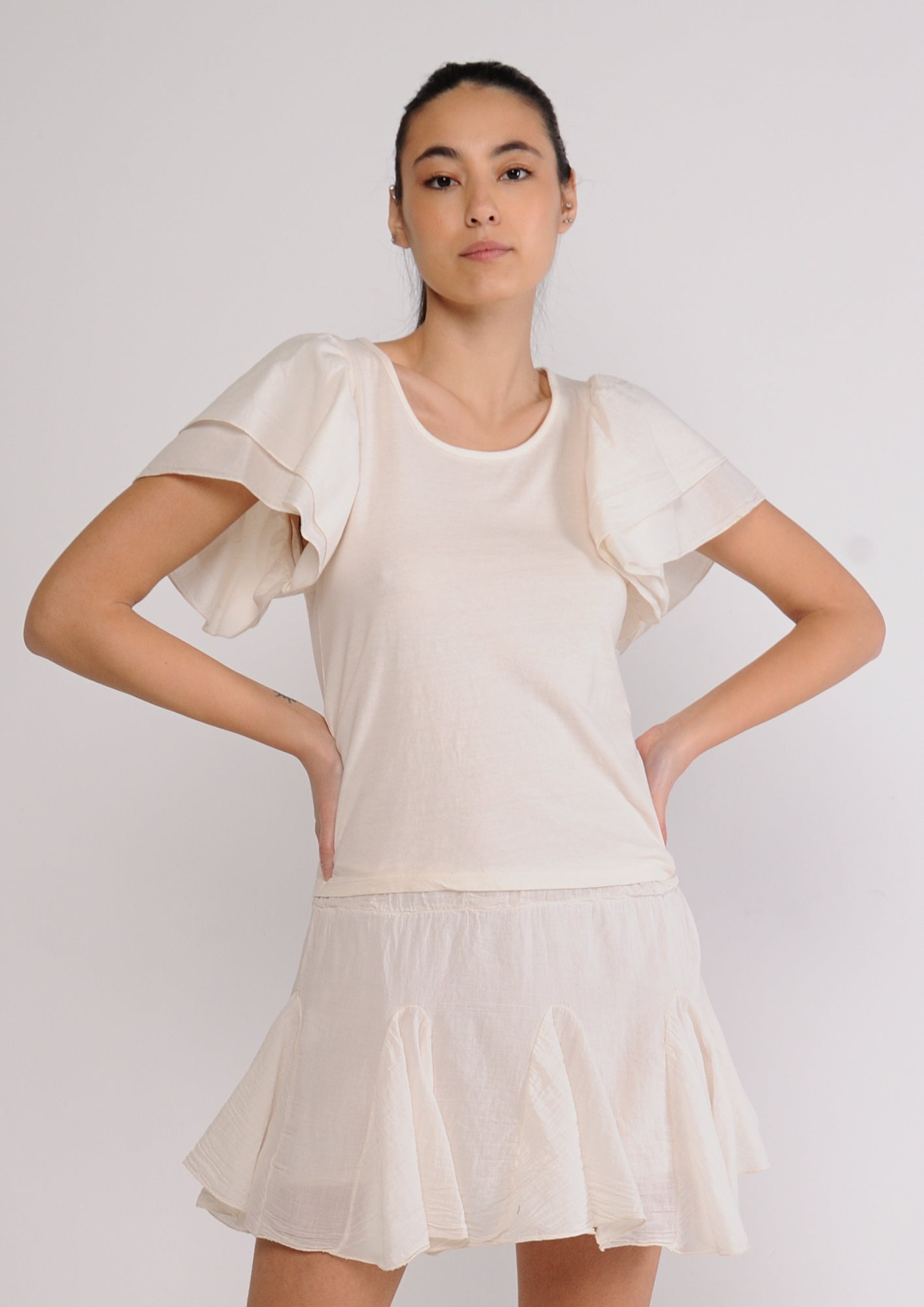 T-shirt rouches