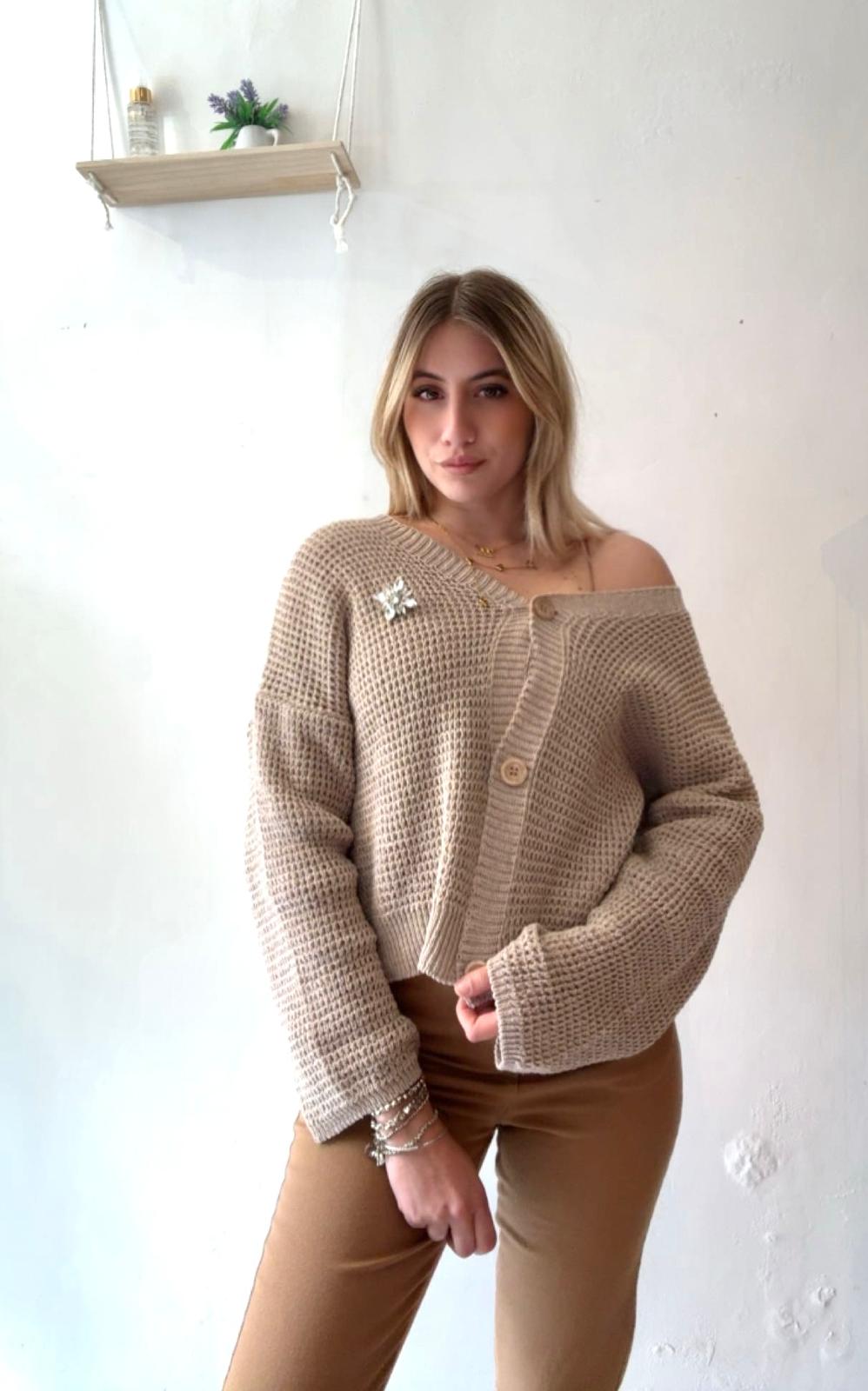 Cardigan in filo