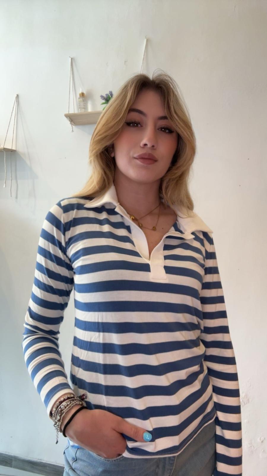 Polo a righe
