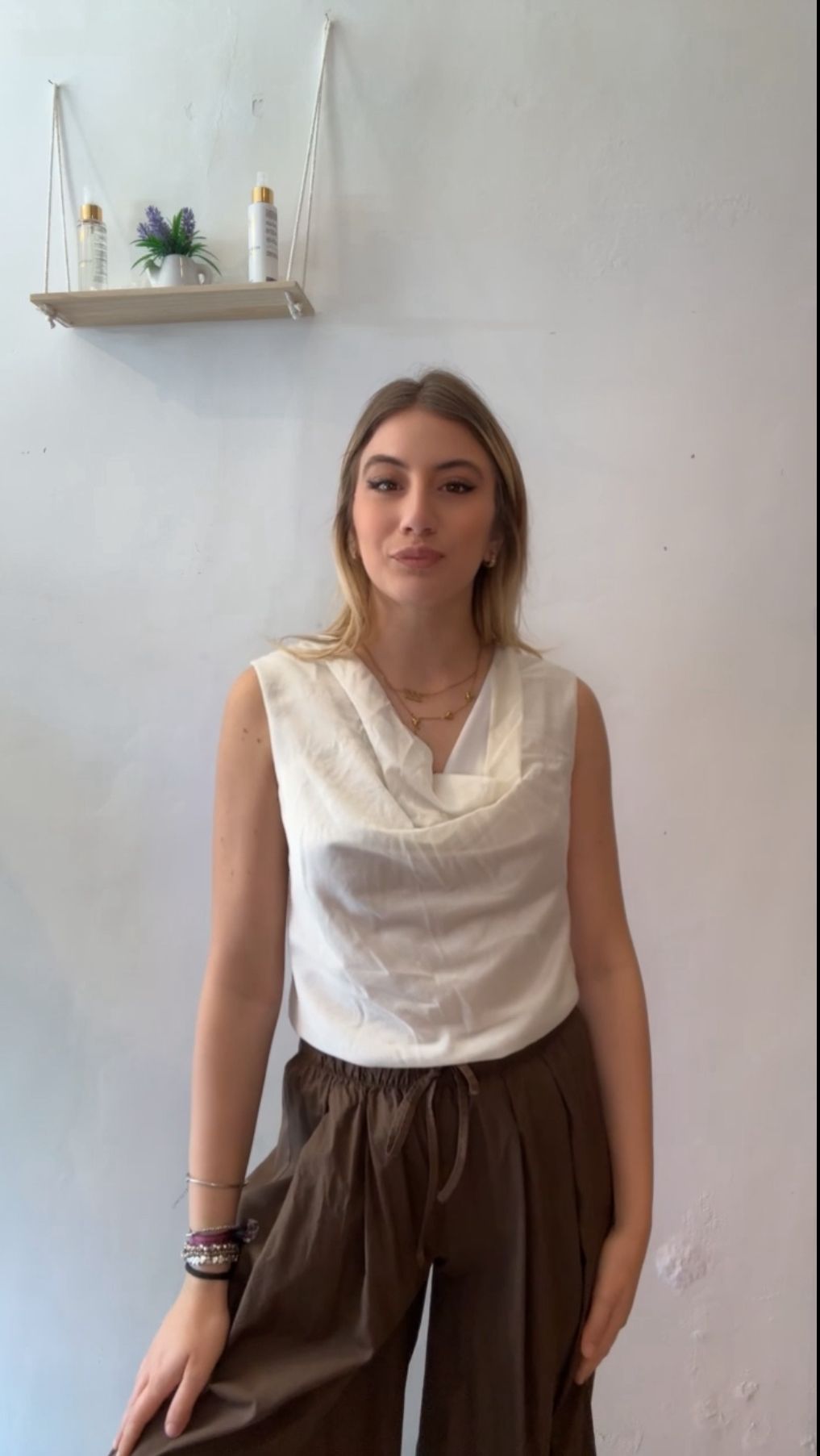 Blusa scollo gronda