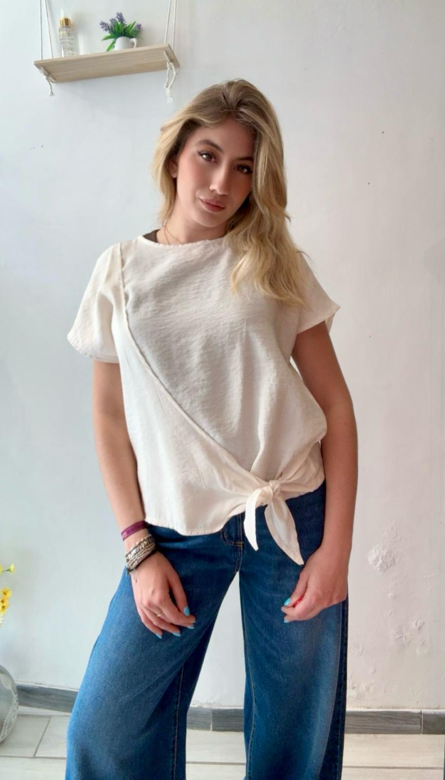 Blusa chambray