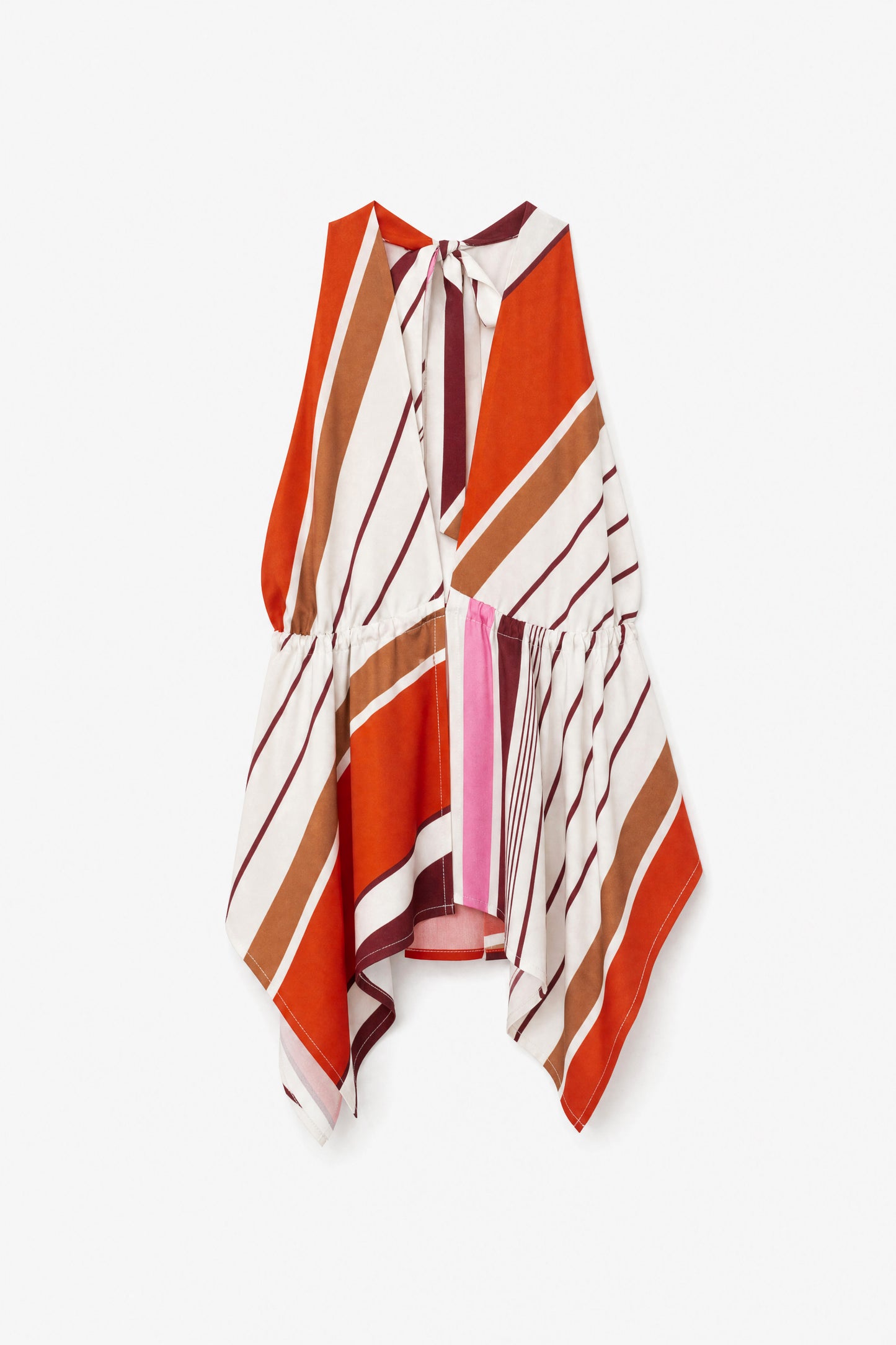 Top righe multicolor 100% viscosa