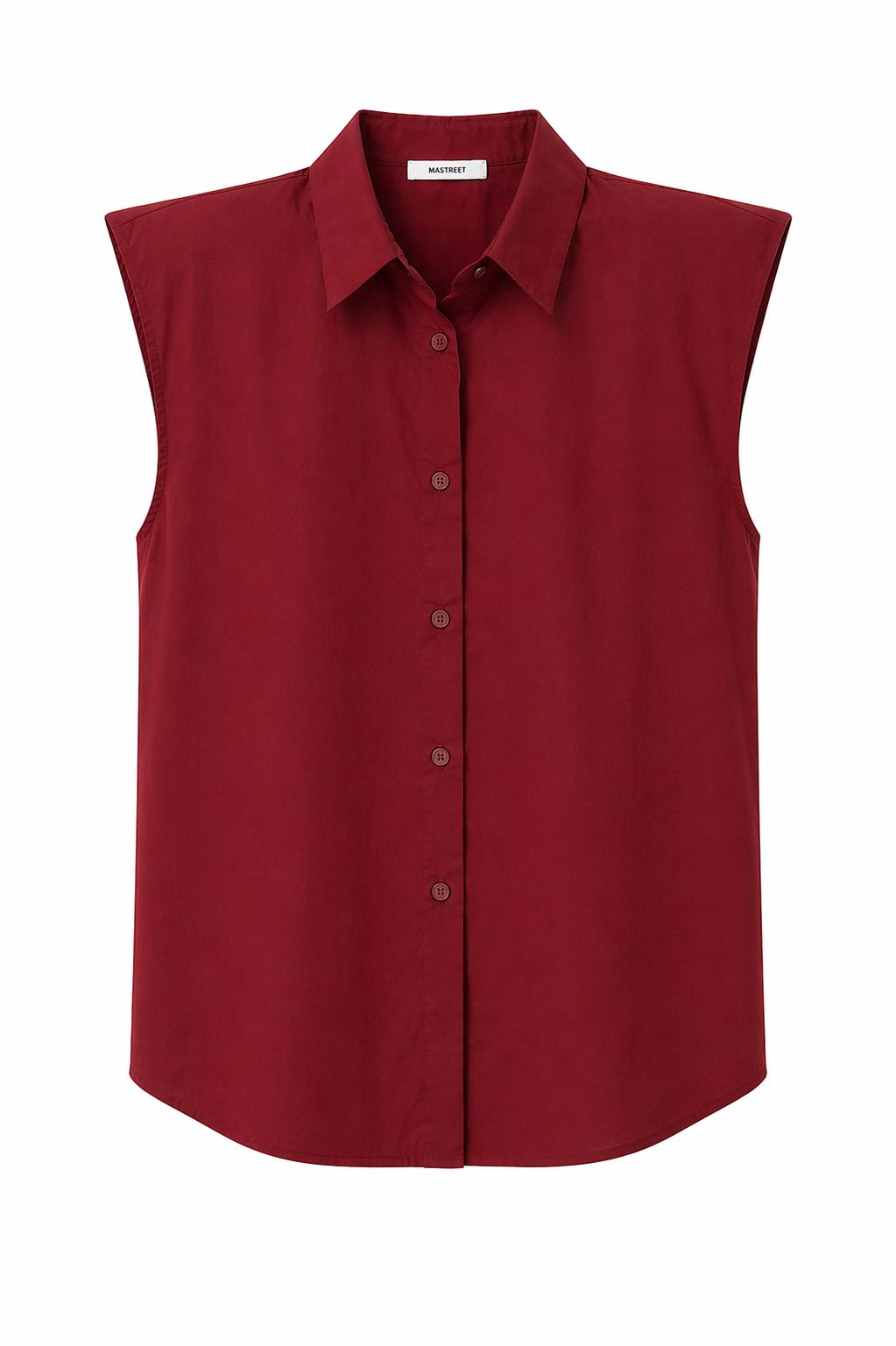 Camicia smanicata con spalline imbottite