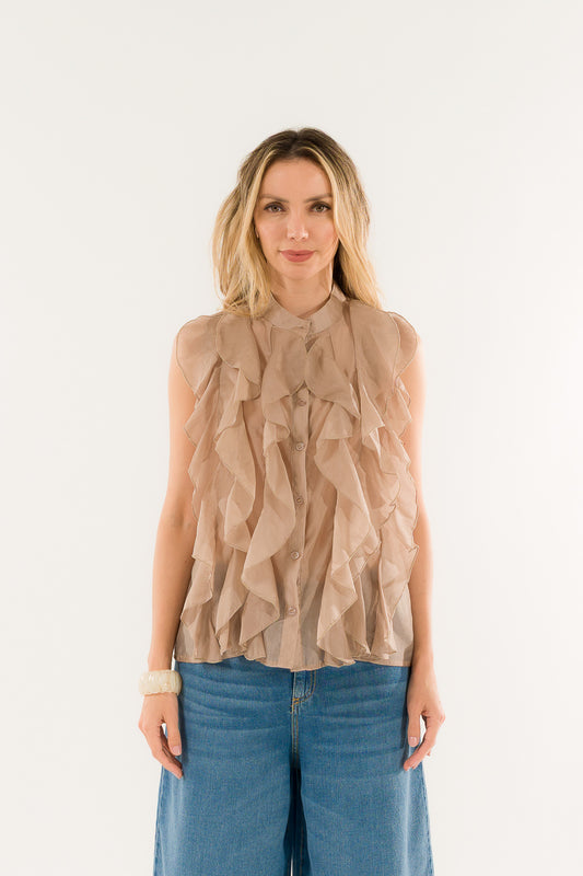 Camicia smanicata rouches