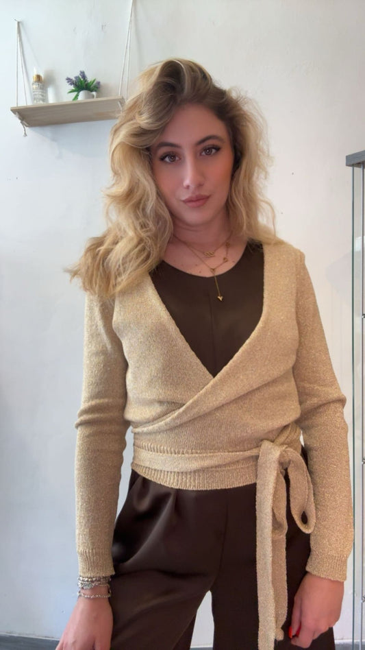 Cardigan lurex