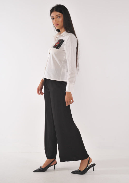Pantalone satin