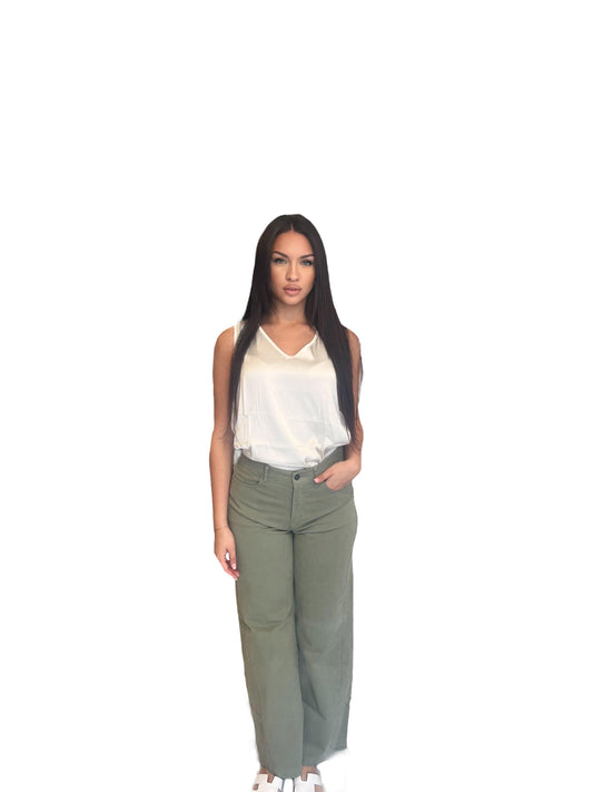 Pantalone in cotone modello dritto