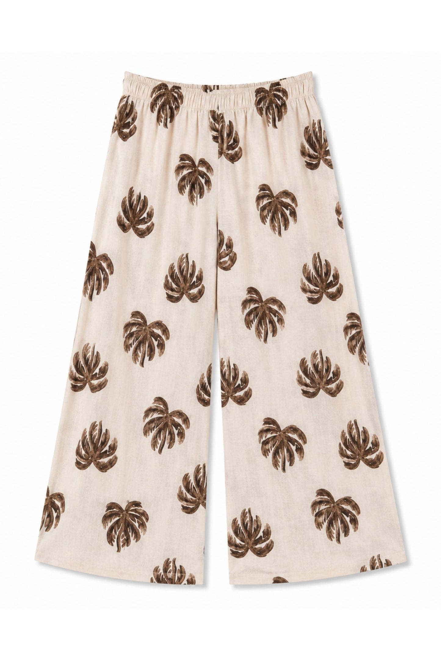 Pantaloni fantasia palme 100% cotone