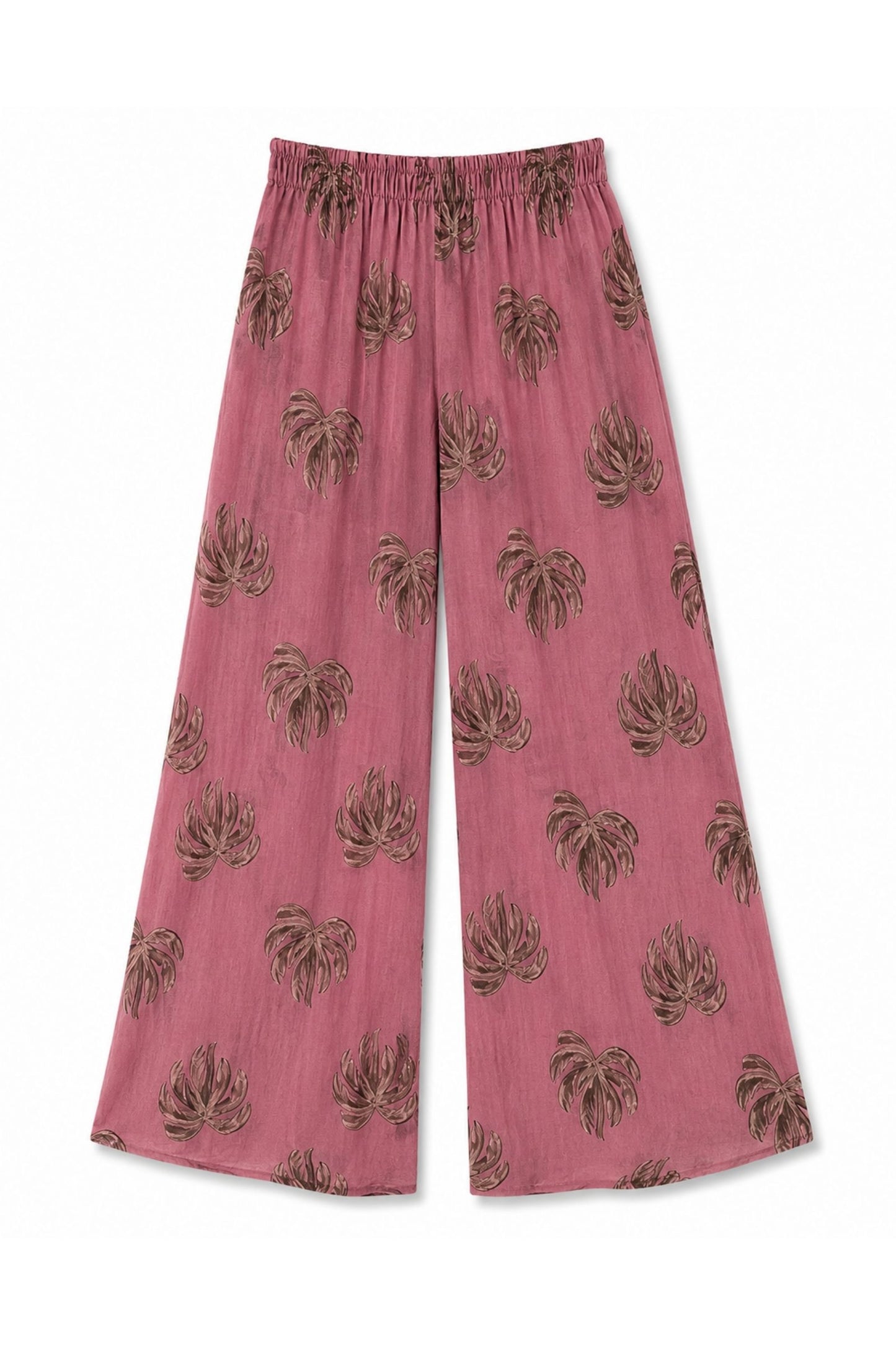 Pantaloni fantasia palme 100% cotone
