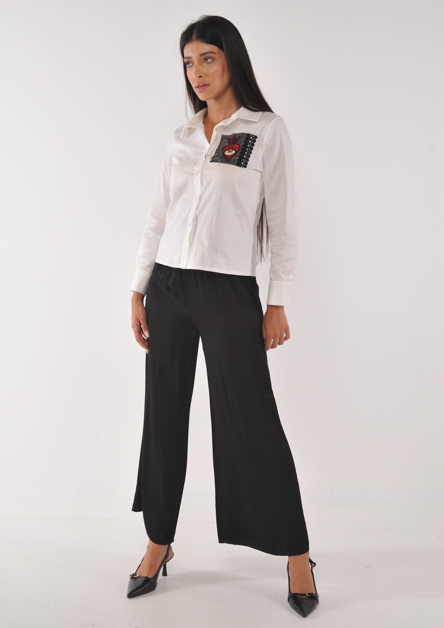 Pantalone satin