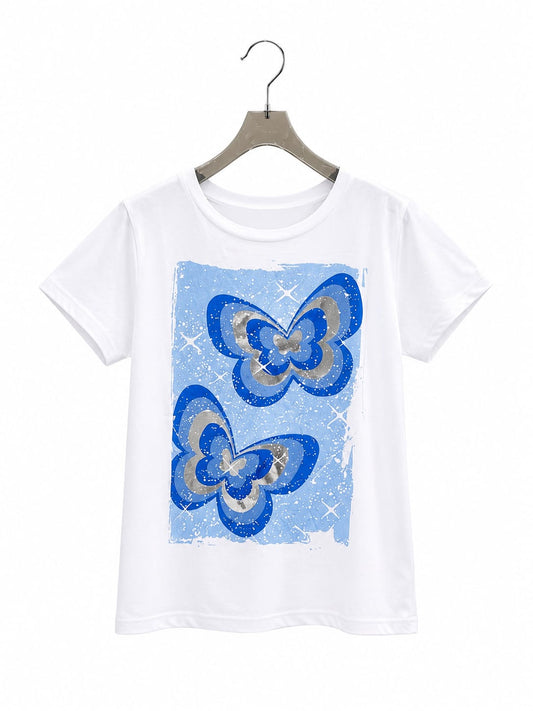 T-shirt in cotone con stampa