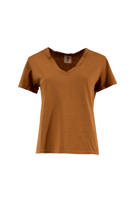 T-shirt scollo V vari colori