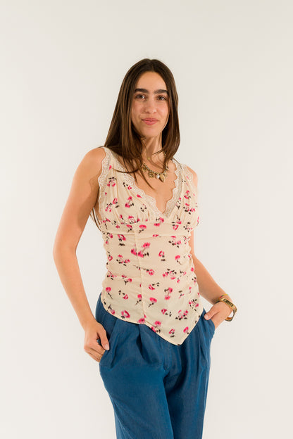 Top coppe pizzo fiori