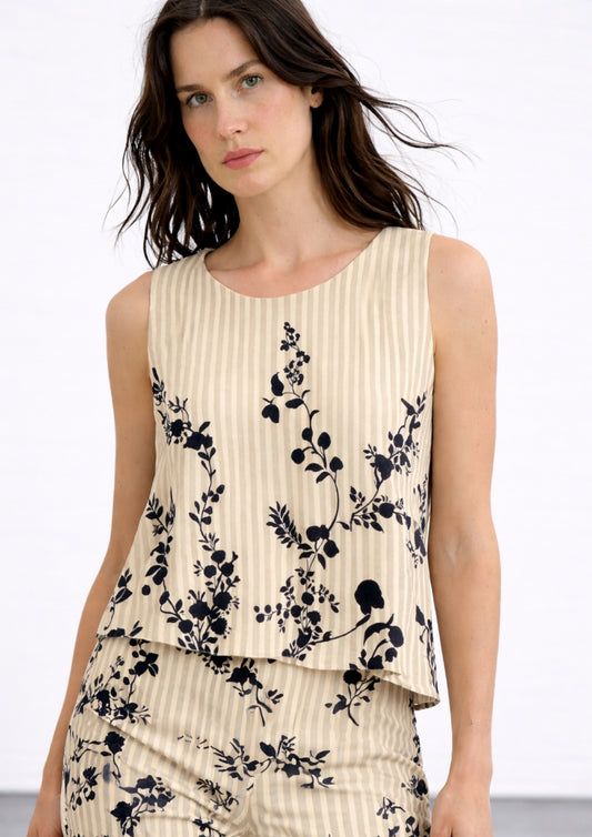 Top fantasia 100% cotone